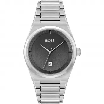 HUGO BOSS relógio de homem 1513992 42mm mostrador azul aço inoxidável cronógrafo