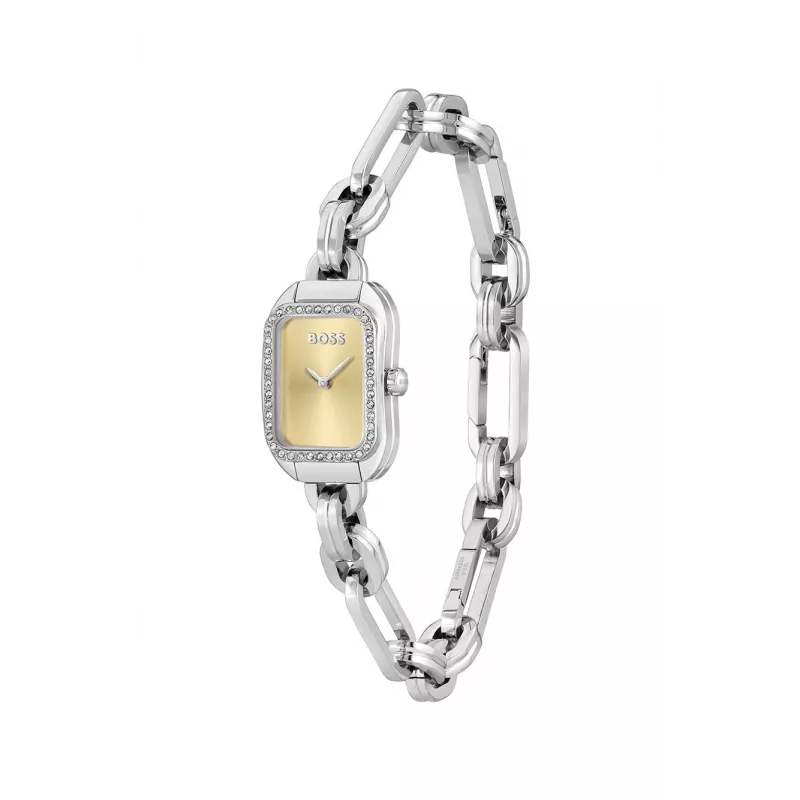 Relógio de mulher HUGO BOSS Purity 1502656 28mm Prateado Aço inoxidável malha