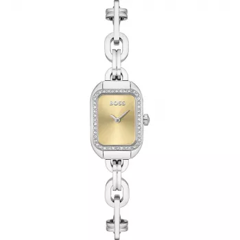 Relógio de mulher HUGO BOSS Purity 1502656 28mm Prateado Aço inoxidável malha