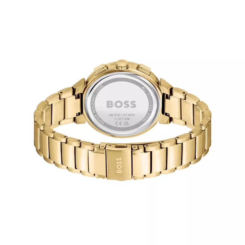 Relógio de mulher HUGO BOSS Purity 1502677 38mm malha de aço inoxidável mostrador prateado