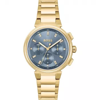 Relógio de mulher HUGO BOSS Purity 1502677 38mm malha de aço inoxidável mostrador prateado