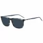 Óculos de sol de homem HUGO MAN HG-1374-S-3RA retangular - Armação preta, lentes cinzentas, 57 mm