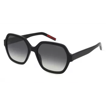 Óculos de sol de mulher HUGO HG1265S807F69 - armação quadrada de acetato com lentes cinzentas degradê