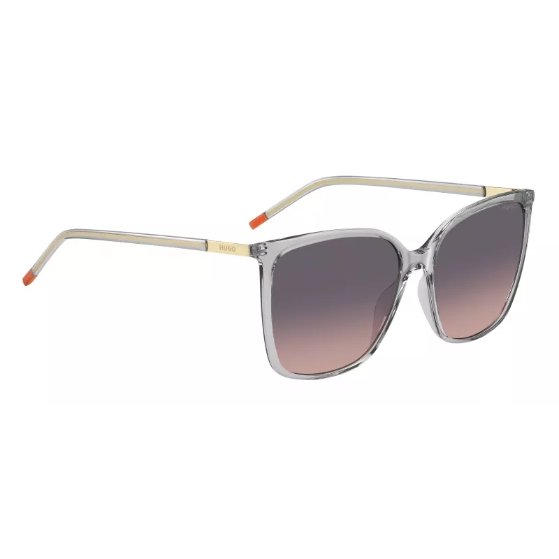 Óculos de sol de mulher HUGO HG1275SKB7F7F - havana/armadura em acetato castanha, lentes castanhas degradê, 57 mm