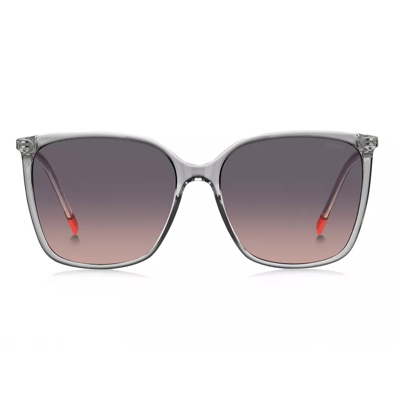 Óculos de sol de mulher HUGO HG1275SKB7F7F - havana/armadura em acetato castanha, lentes castanhas degradê, 57 mm