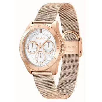 Relógio de mulher HUGO 1540161 36mm aço inoxidável malha prateado