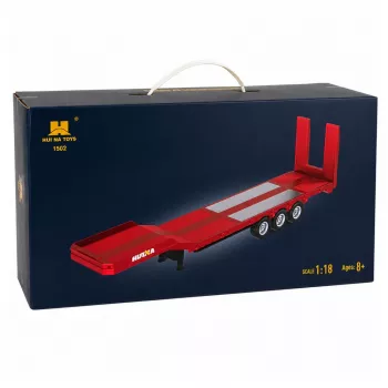 Atrelado de cama baixa Huina 1:18 para Scania 770S RC Truck - Vermelho