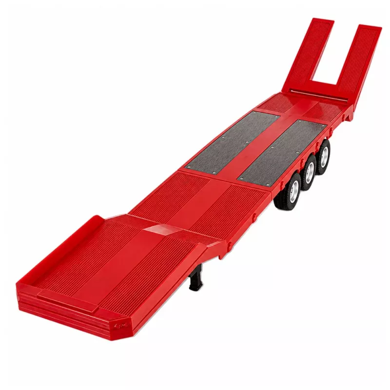 Atrelado de cama baixa Huina 1:18 para Scania 770S RC Truck - Vermelho