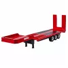 Atrelado de cama baixa Huina 1:18 para Scania 770S RC Truck - Vermelho