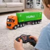 HUINA 1:18 RC telecomando camião com contentor, luz e som