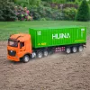 HUINA 1:18 RC telecomando camião com contentor, luz e som