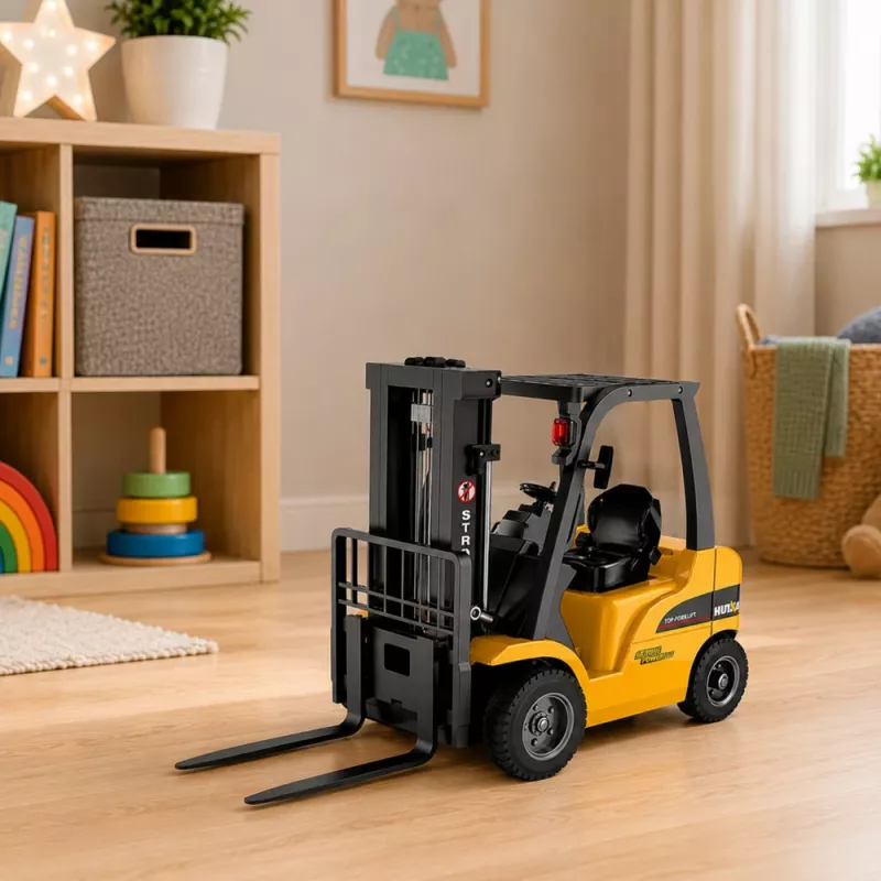 Empilhadora RC HUINA 1577 1:14 grande com garra de paletes