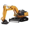 Escavadora RC Huina 22747 1:16 com cabine rotativa e controlo remoto – 15 canais 2.4GHz com luzes LED