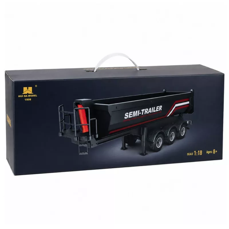Camião basculante RC metálico HUINA 32332 escala 1:18 preto