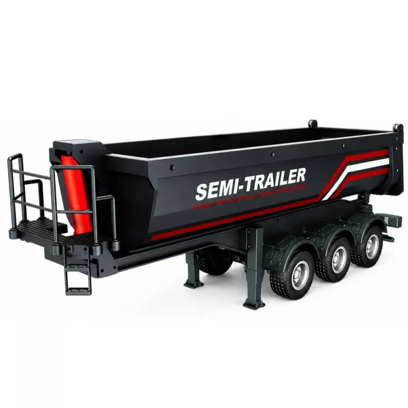 Camião basculante RC metálico HUINA 32332 escala 1:18 preto
