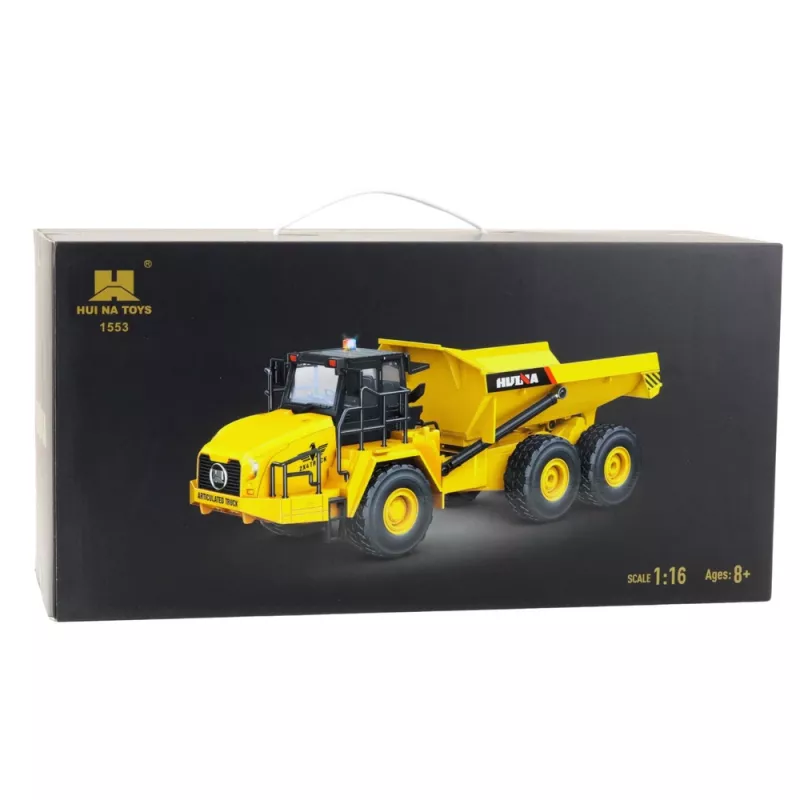 Huina telecomando RC dumper 1553 amarelo 1:16