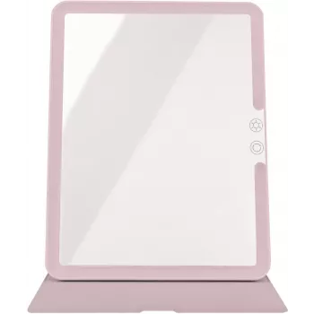 Humanas HS-ML02 espelho de maquilhagem LED com iluminação - rosa