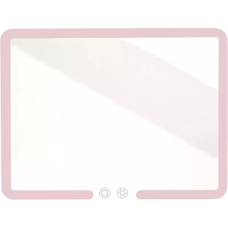 Humanas HS-ML02 espelho de maquilhagem LED com iluminação - rosa