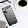Capa flexível Hurtel Carbon para Samsung Galaxy S21 FE, preto