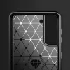 Capa flexível Hurtel Carbon para Samsung Galaxy S21 FE, preto