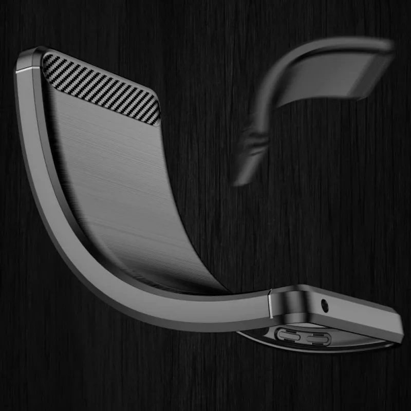 Hurtel Capa Flexível Carbon para Samsung Galaxy A53 5G Preto