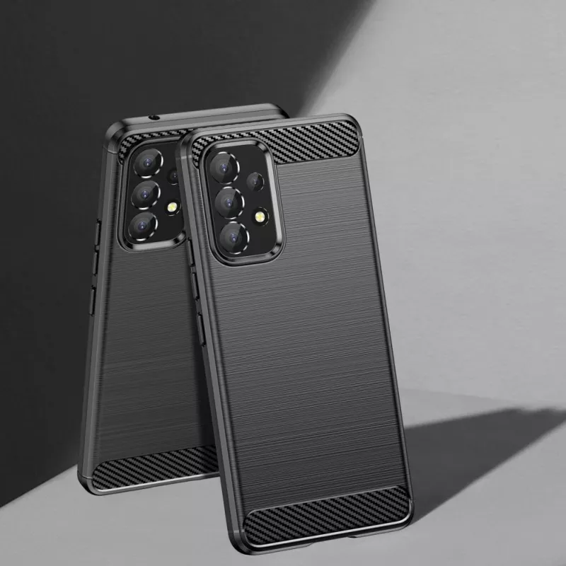 Hurtel Capa Flexível Carbon para Samsung Galaxy A53 5G Preto