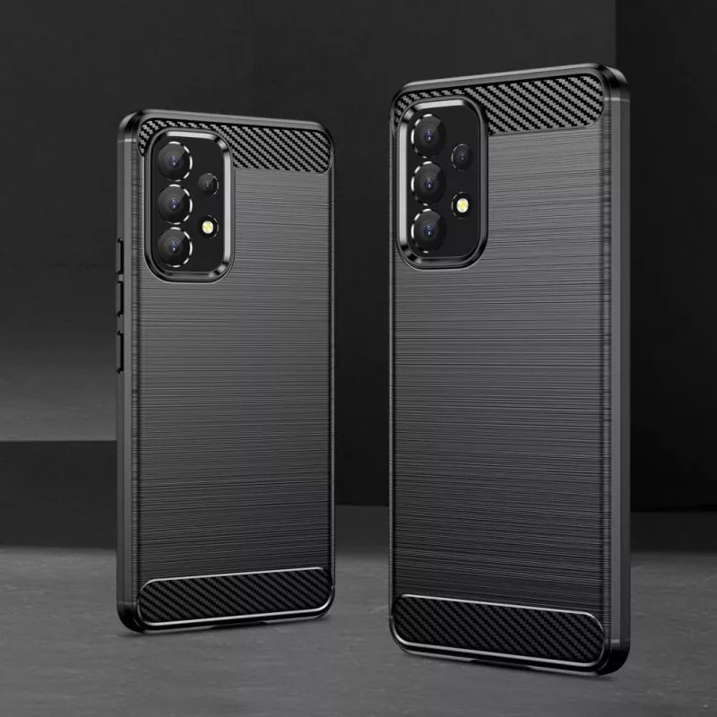 Hurtel Capa Flexível Carbon para Samsung Galaxy A53 5G Preto