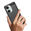 Hurtel Capa Carbono Capa Silicone para OnePlus Ace 2V / OnePlus Nord 3 - Preto