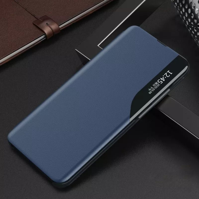 Capa Hurtel Eco Leather View com aba para Samsung Galaxy A05s - azul