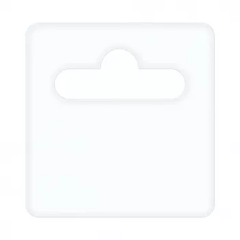 Hurtel Pendente Euro 50x50 mm Premium com Cola de Borracha 1000 unid./rolo (Película 0,35 mm)