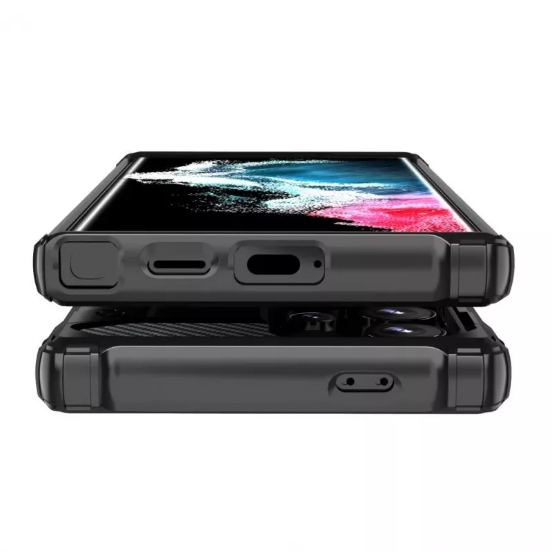 Capa Hurtel Hybrid Armor para Apple iPhone 15 Pro - Preto