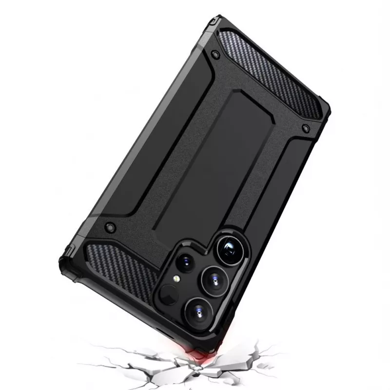 Capa Hurtel Hybrid Armor para Apple iPhone 15 Pro - Preto