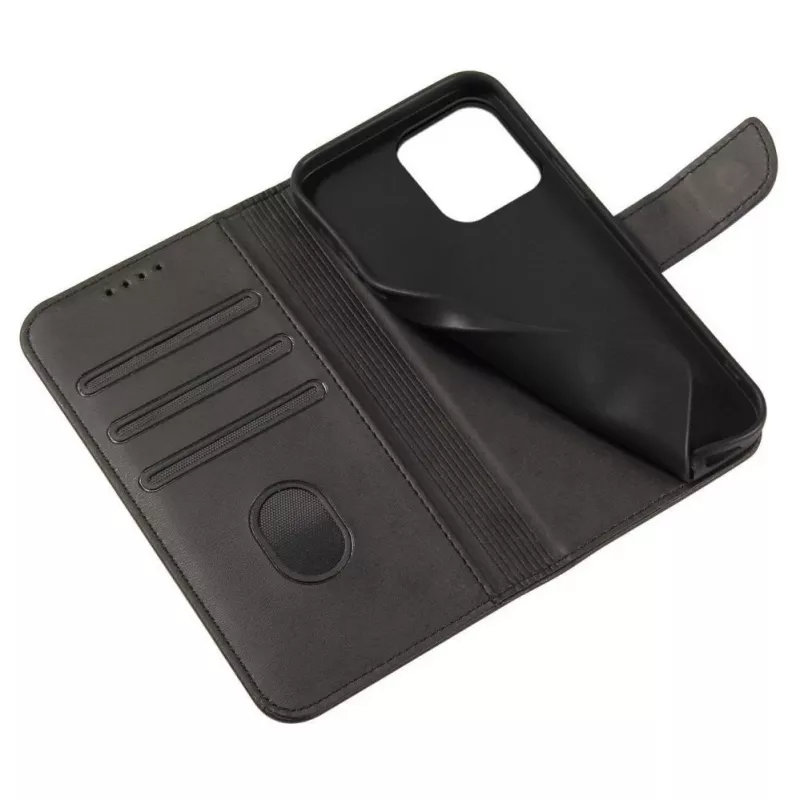 Hurtel Capa com Íman para TCL 20 Pro 5G Capa Tipo Carteira com Suporte Preto