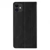 Hurtel Capa com Íman para iPhone 13 Mini - Capa Carteira com Cordão Mini - Preto