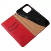 Hurtel Capa Magnet Strap para iPhone 13 Pro Max - carteira folio com cordão e pingente removíveis - vermelha