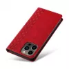 Hurtel Capa Magnet Strap para iPhone 13 Pro Max - carteira folio com cordão e pingente removíveis - vermelha