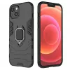 Capa Ring Armor para iPhone 14 Plus, capa blindada com suporte magnético, anel, Preta