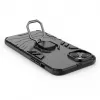 Capa Ring Armor para iPhone 14 Plus, capa blindada com suporte magnético, anel, Preta