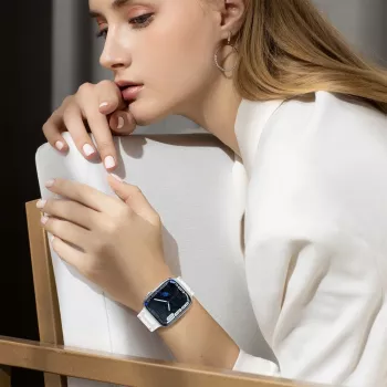 Hurtel Bracelete Strap Triple Protection para Apple Watch 42/44/45/49 mm - transparente