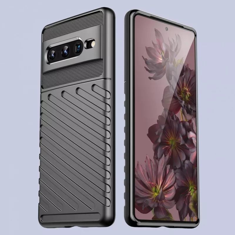 Hurtel Capa flexível blindada Thunder para Google Pixel 7 Pro preta