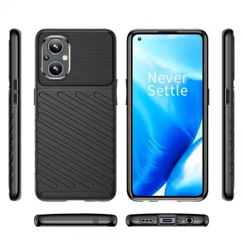Capa flexível blindada Hurtel Thunder Case para OnePlus Nord N20 5G preto