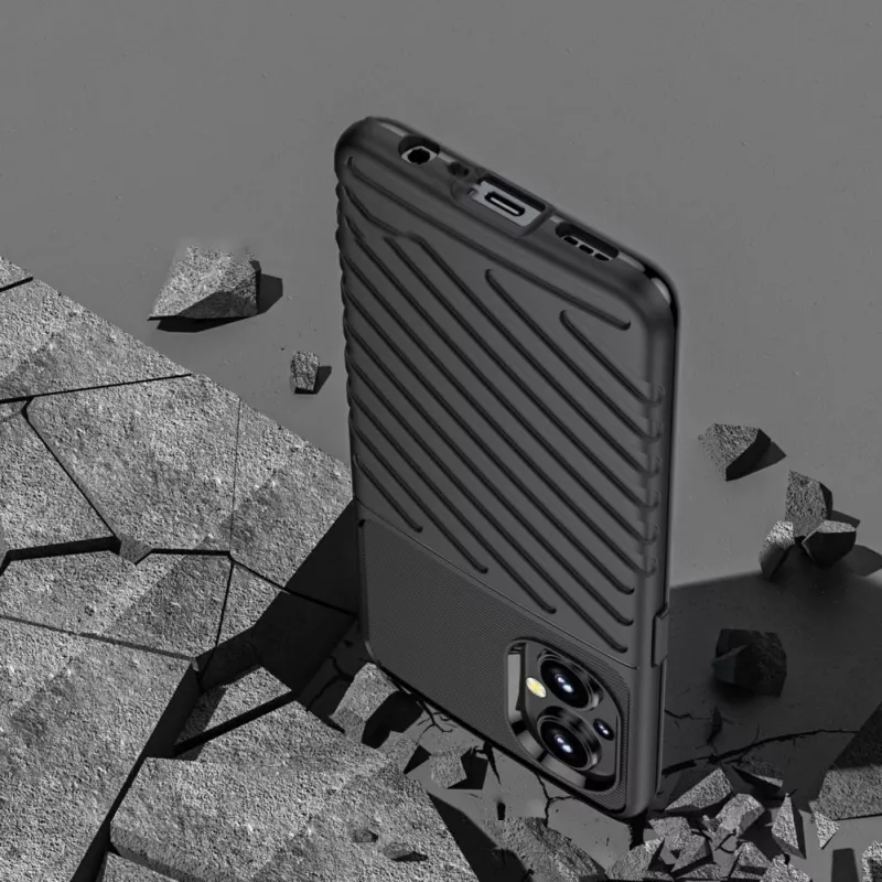 Capa flexível blindada Hurtel Thunder Case para OnePlus Nord N20 5G preto