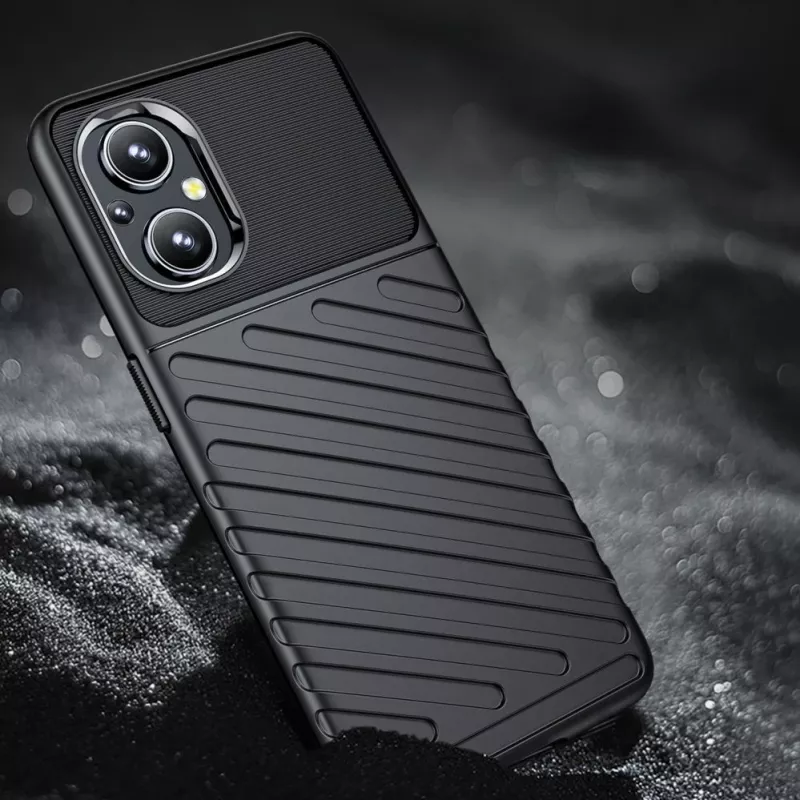 Capa flexível blindada Hurtel Thunder Case para OnePlus Nord N20 5G preto