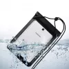 Capa universal impermeável Hurtel para telemóvel/tablet até 8 polegadas preta