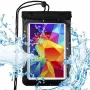 Capa universal impermeável Hurtel para telemóvel/tablet até 8 polegadas preta
