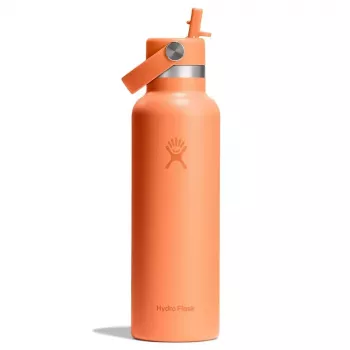 Garrafa de água térmica Hydro Flask 620 ml Standard Flex Straw Cap Nectar