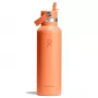 Garrafa de água térmica Hydro Flask 620 ml Standard Flex Straw Cap Nectar