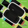 Hyperkin M07541-MTCN Estojo rígido, verde, multicolor, PEVA, para Nintendo Switch Lite, resistente a choques, repelente à água, bolsa de transporte