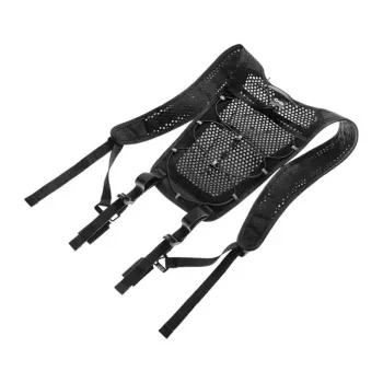 Alça de ombro Hypershell AeroFlex – acolchoamento ergonómico Air-Mesh, ajuste universal, carga de 20 kg, Stealth Black