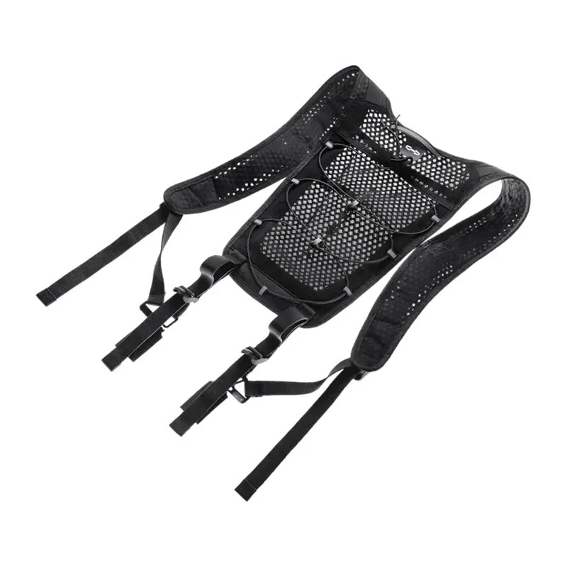 Alça de ombro Hypershell AeroFlex – acolchoamento ergonómico Air-Mesh, ajuste universal, carga de 20 kg, Stealth Black